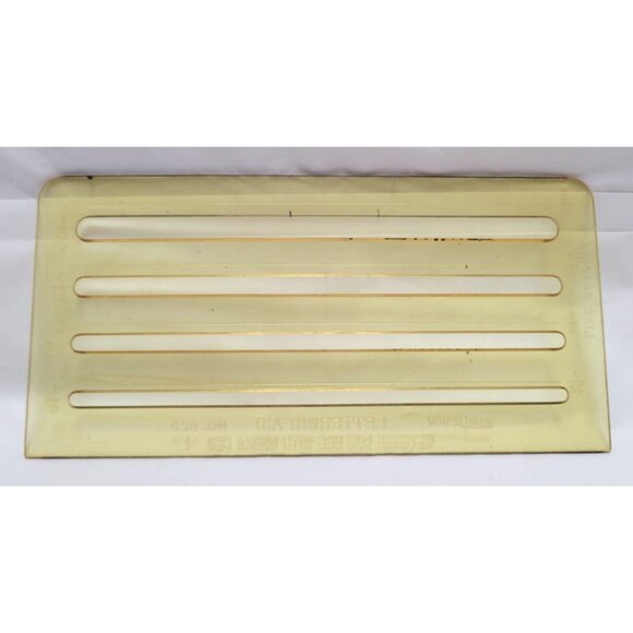 Lot of 7 Vintage Drafting Tools Radius Guides Rulers Lettering Aid Drill Gauge - Picture 7 of 9